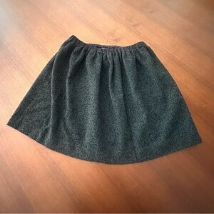 Tibi Women’s Black and Green Tweed Skirt Elastic Waistband Size Medium